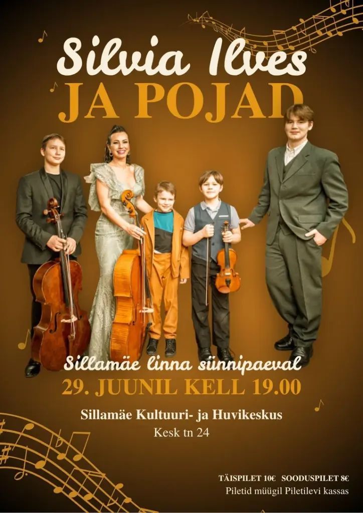 Sillamäel kõlab 3. juulil Ilvese pere kontsert