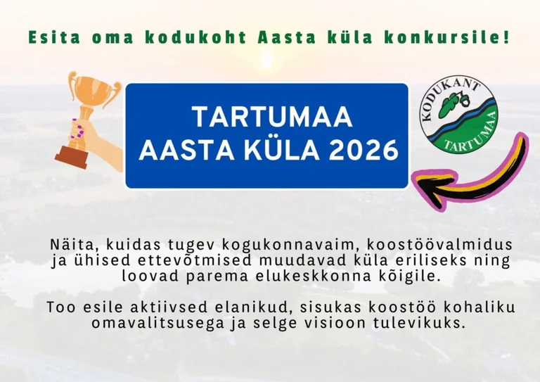 Kasteris saab kuni 15. septembrini küla tiitlile kandideerida