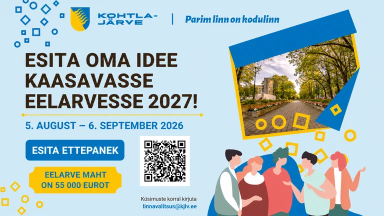 Kohtla-Järve elanikud saavad esitada ideid 55 000 euro kasutamiseks